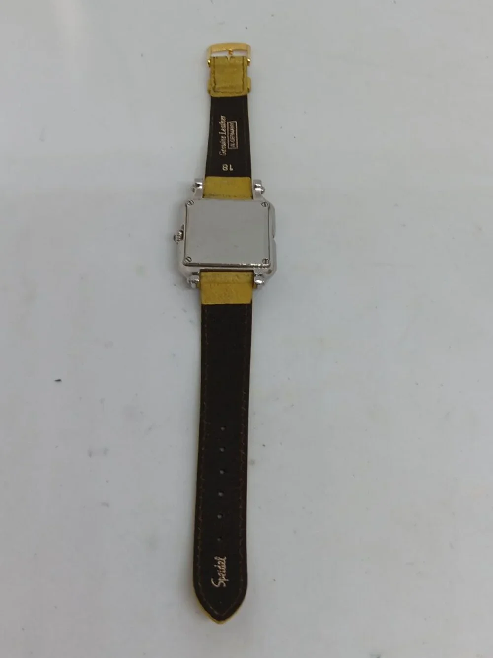 BCBGMAXAZRIA BG6040 Women's 34mm Crystal Bezel S/Steel Square Watch NEW BATTERY
